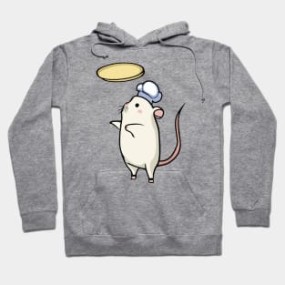 Super cute kawaii mouse gerbil making a pizza Hoodie